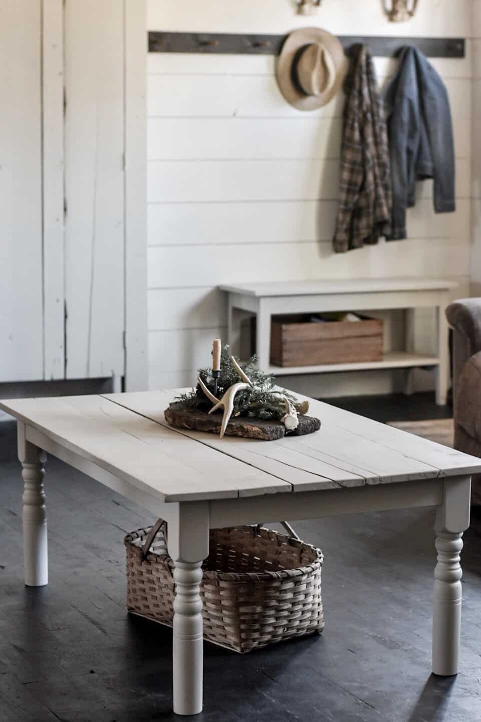 Farmhouse Kitchen Table Turned Coffee Rocky Hedge Farm Farmhouse Kitchen Table Turned, Turn Dining Room Table Into Coffee