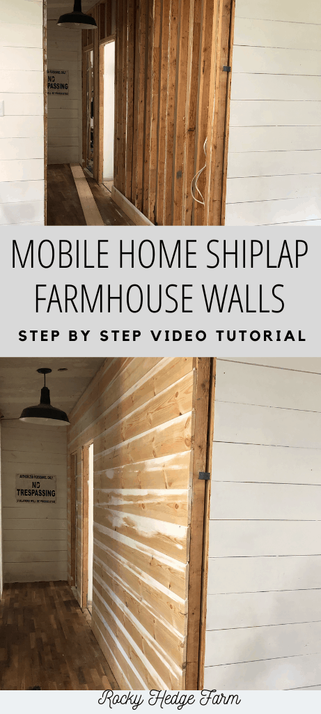 How to Hang Shiplap on Mobile Home Walls