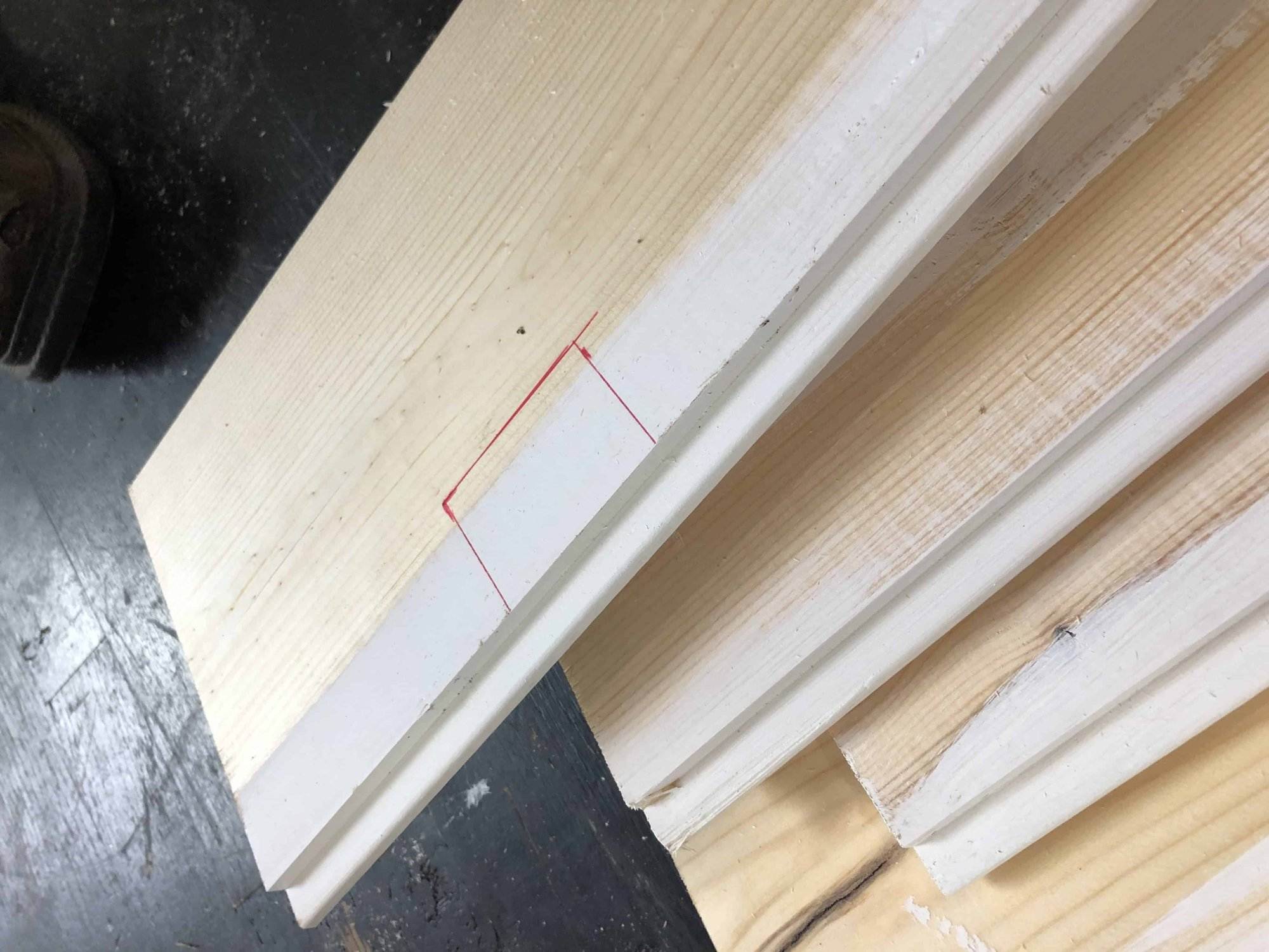 Cutting shiplap for outlets