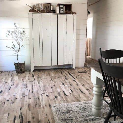 Rustic Black Painted Hardwood Floors Rocky Hedge Farm