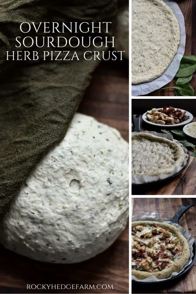 Overnight Sourdough Herb Pizza