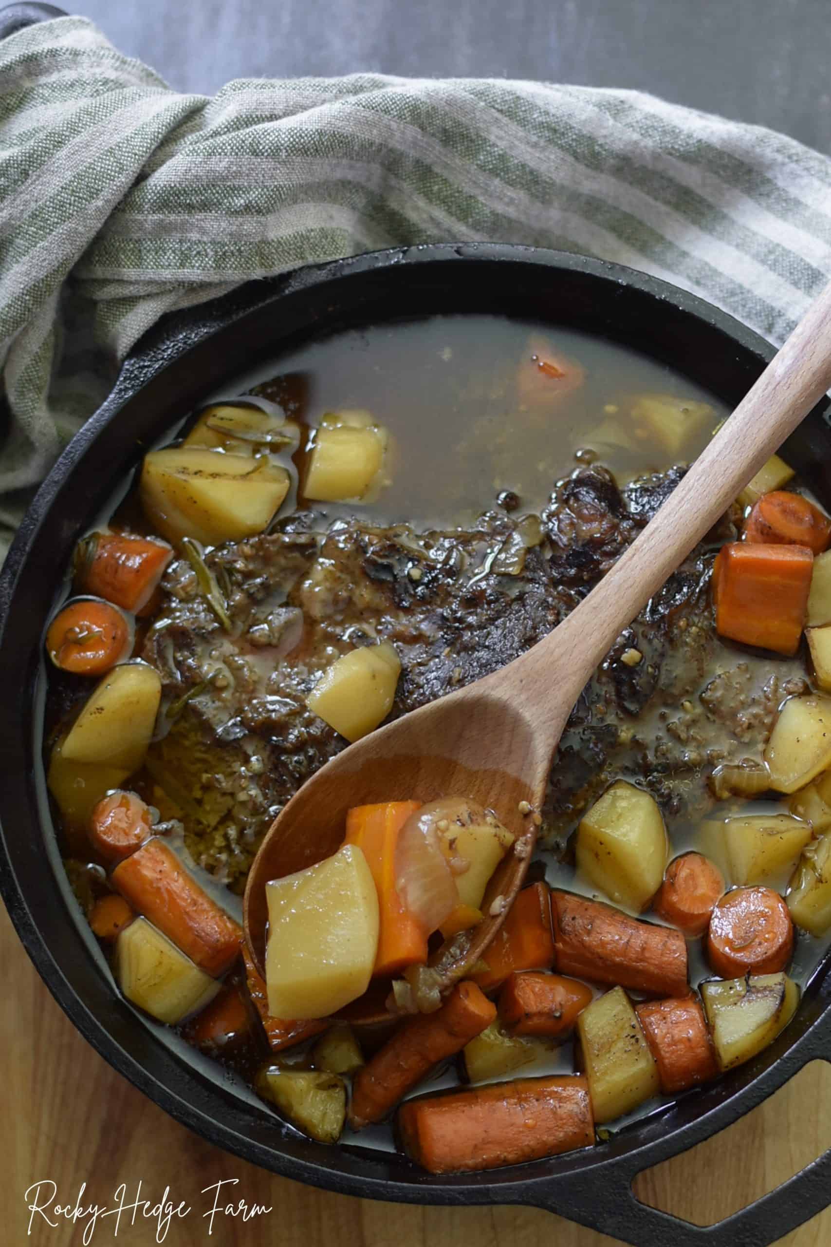 Dutch Oven Pot Roast Rocky Hedge Farm