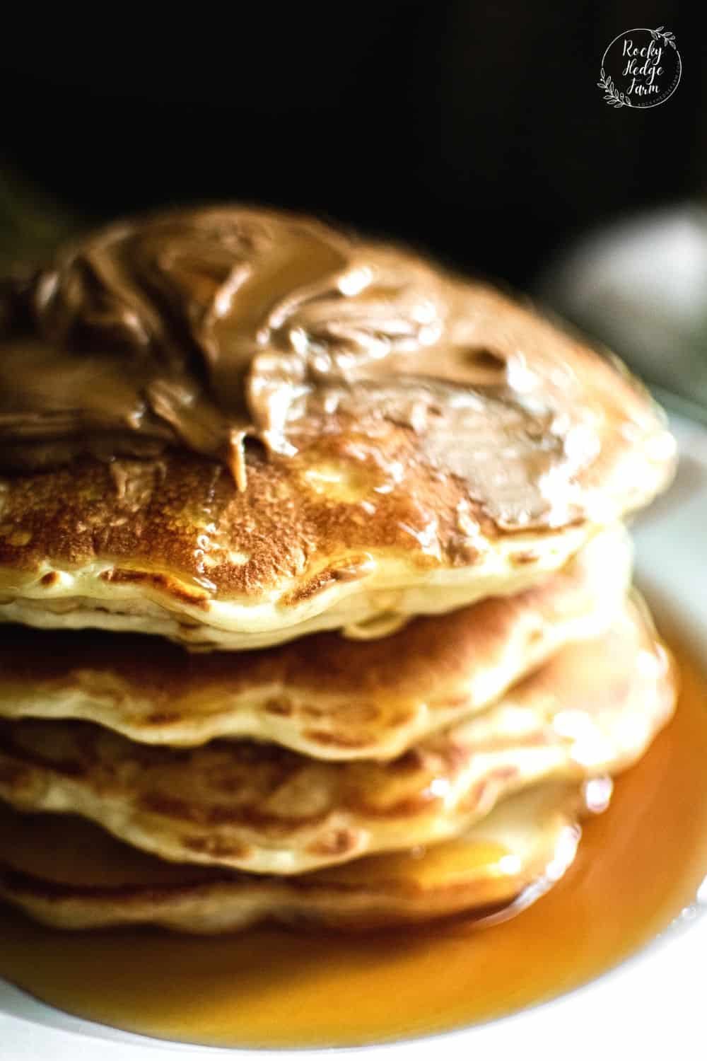 How to Make Pancakes on a Cast Iron Skillet Rocky Hedge Farm