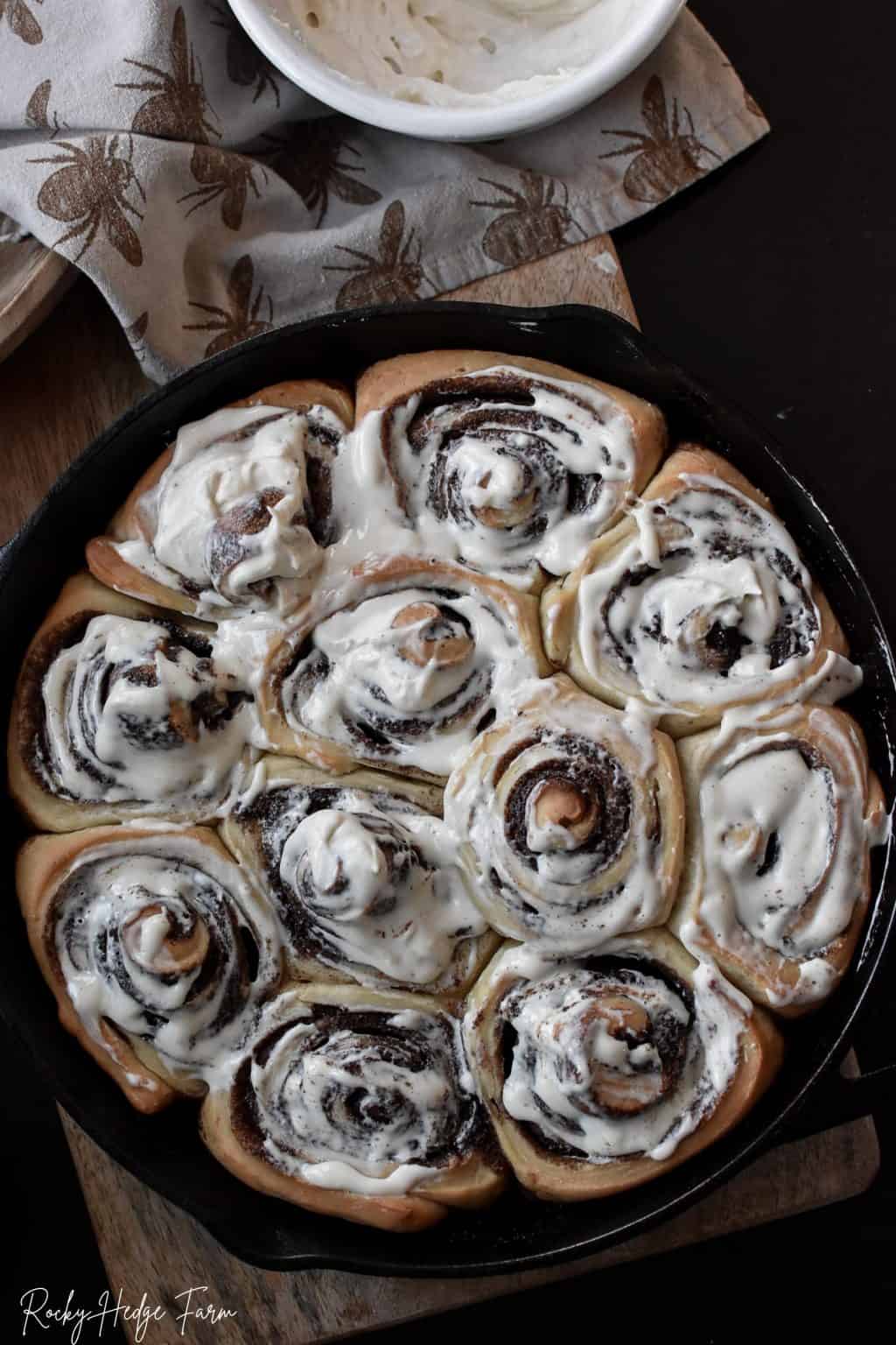 Overnight sourdough cinnamon rolls rocky hedge farm