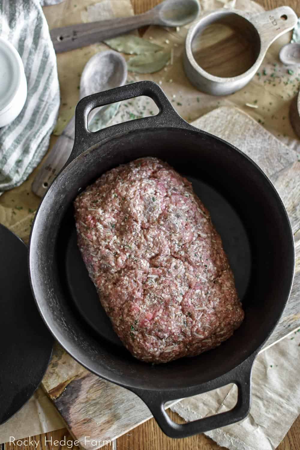 Dutch Oven Meatloaf Recipe Rocky Hedge Farm