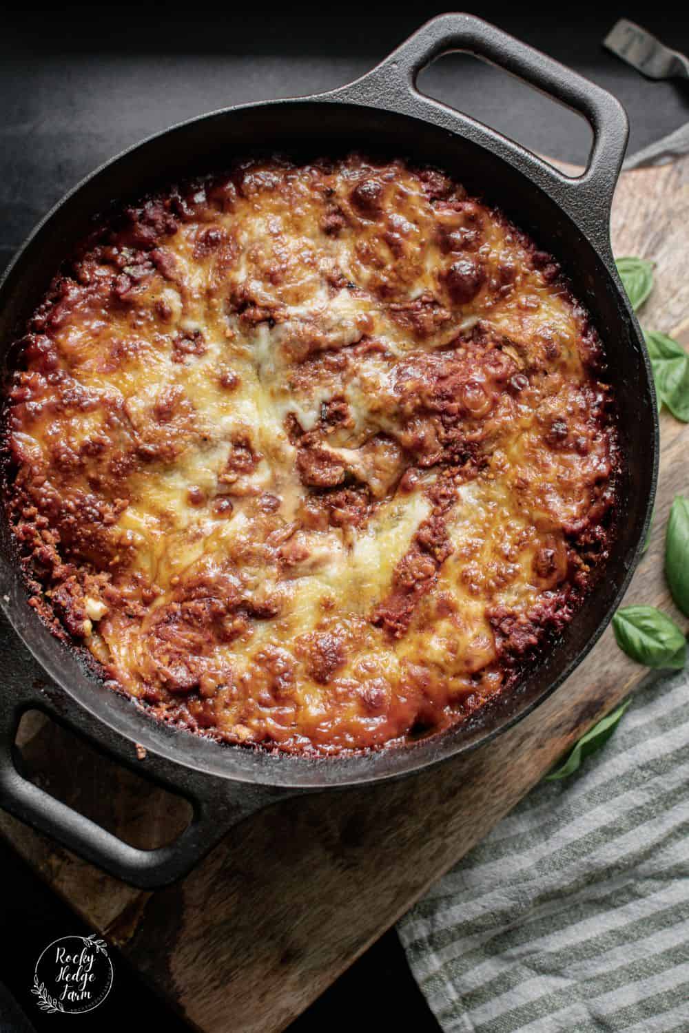 Easy Homemade Dutch Oven Lasagna Rocky Hedge Farm