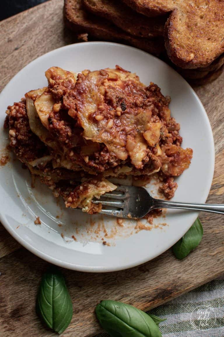 Easy Homemade Dutch Oven Lasagna Rocky Hedge Farm