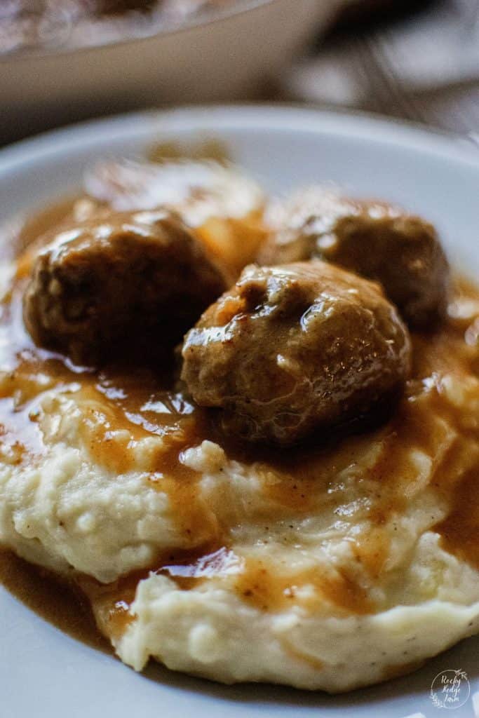 Meatballs and Gravy Rocky Hedge Farm