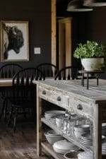 Rustic Kitchen Island with Seating and Storage - Rocky Hedge Farm