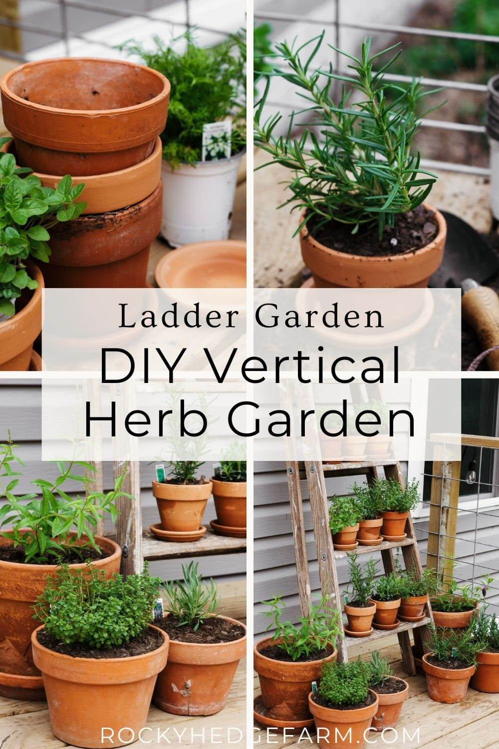 Grow Herbs in Small Spaces: Easy DIY Vertical Herb Garden - Rocky Hedge ...