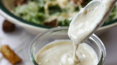 Homemade Caesar Dressing No Anchovies